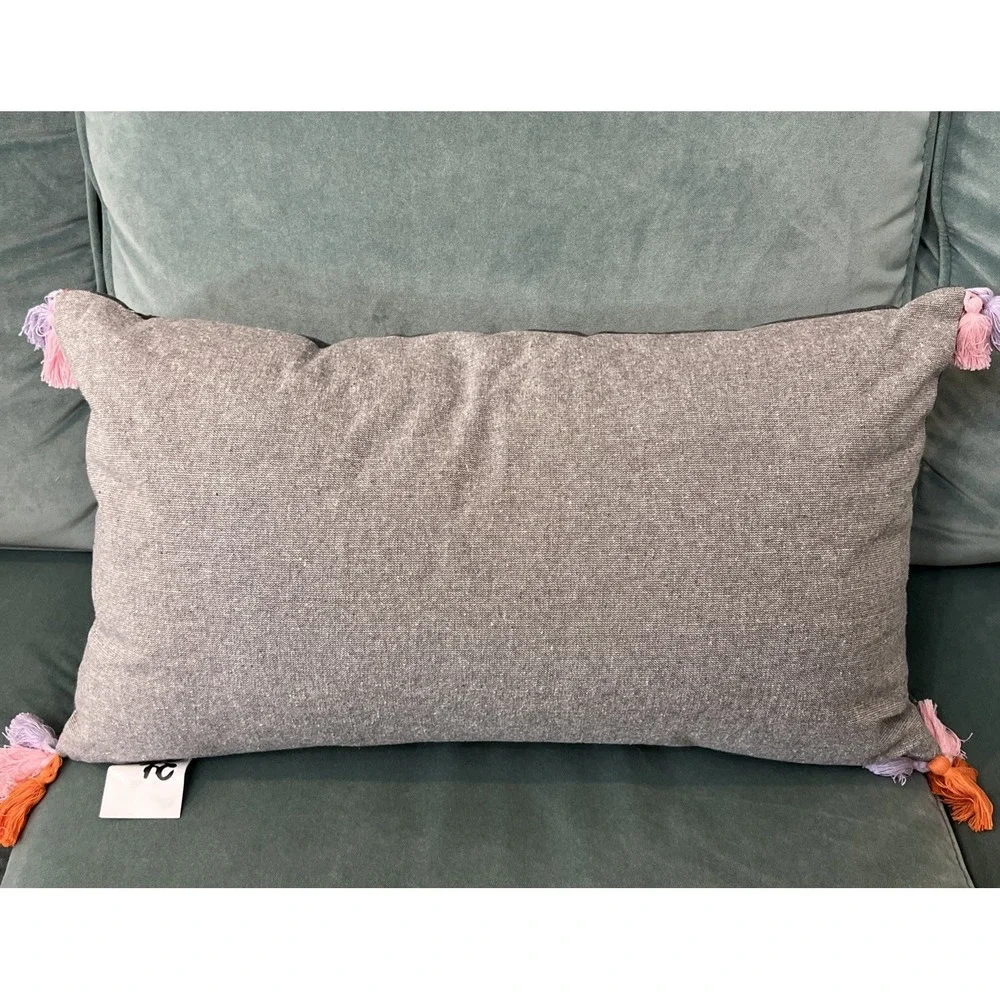 Feelin Spooky Large Halloween Pillow Trick Or Treat Witch Skeleton NWT 14